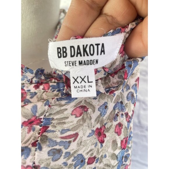 BB Dakota by Steve Madden Women's Chiffon Maxi Dress Floral Size XXL - Picture 3 of 12